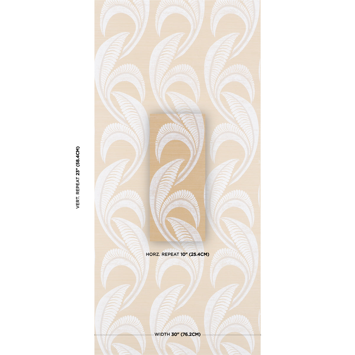 SCHUMACHER  TEXTURED & WOVEN WALLCOVERINGS BANANA LEAF SISAL   OATMEAL   - 5016550