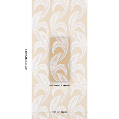 SCHUMACHER  TEXTURED & WOVEN WALLCOVERINGS BANANA LEAF SISAL   OATMEAL   - 5016550