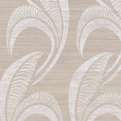 SCHUMACHER  TEXTURED & WOVEN WALLCOVERINGS BANANA LEAF SISAL   SILVER   - 5016551