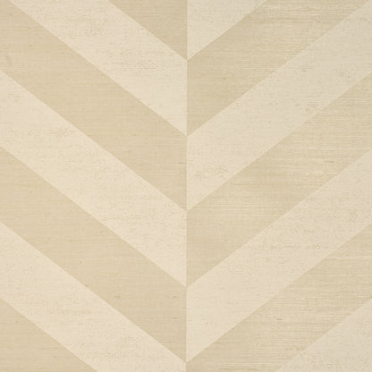 SCHUMACHER  TEXTURED & WOVEN WALLCOVERINGS STAGGERED CHEVRON SISAL   IVORY   - 5016560