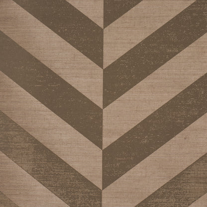 SCHUMACHER  PERENNIAL FAVORITES STAGGERED CHEVRON SISAL   BROWN   - 5016561