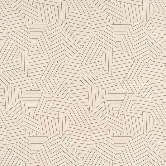 SCHUMACHER  TEXTURED & WOVEN WALLCOVERINGS DECONSTRUCTED STRIPE SISAL   BLACK   - 5016580