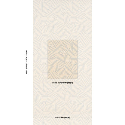 SCHUMACHER  TEXTURED & WOVEN WALLCOVERINGS DECONSTRUCTED STRIPE SISAL   COBALT   - 5016581