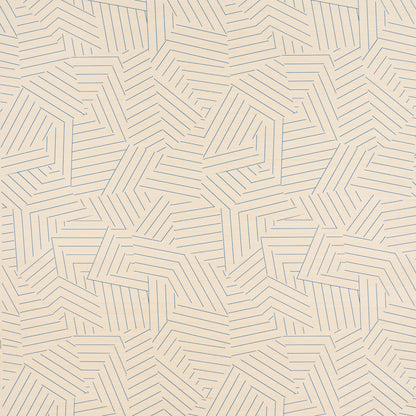 SCHUMACHER  TEXTURED & WOVEN WALLCOVERINGS DECONSTRUCTED STRIPE SISAL   COBALT   - 5016581