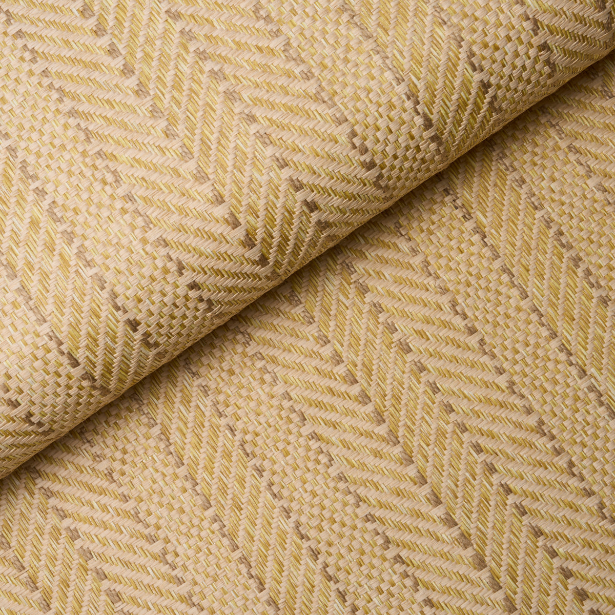 SCHUMACHER  TEXTURED & WOVEN WALLCOVERINGS ZIG ZAG PAPERWEAVE   SESAME   - 5016600