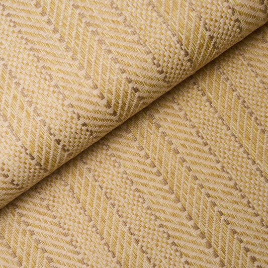 SCHUMACHER  TEXTURED & WOVEN WALLCOVERINGS ZIG ZAG PAPERWEAVE   SESAME   - 5016600