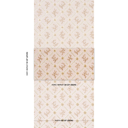 SCHUMACHER  TIMOTHY CORRIGAN CORAIL LEAF TRELLIS   BLUSH   - 5016642