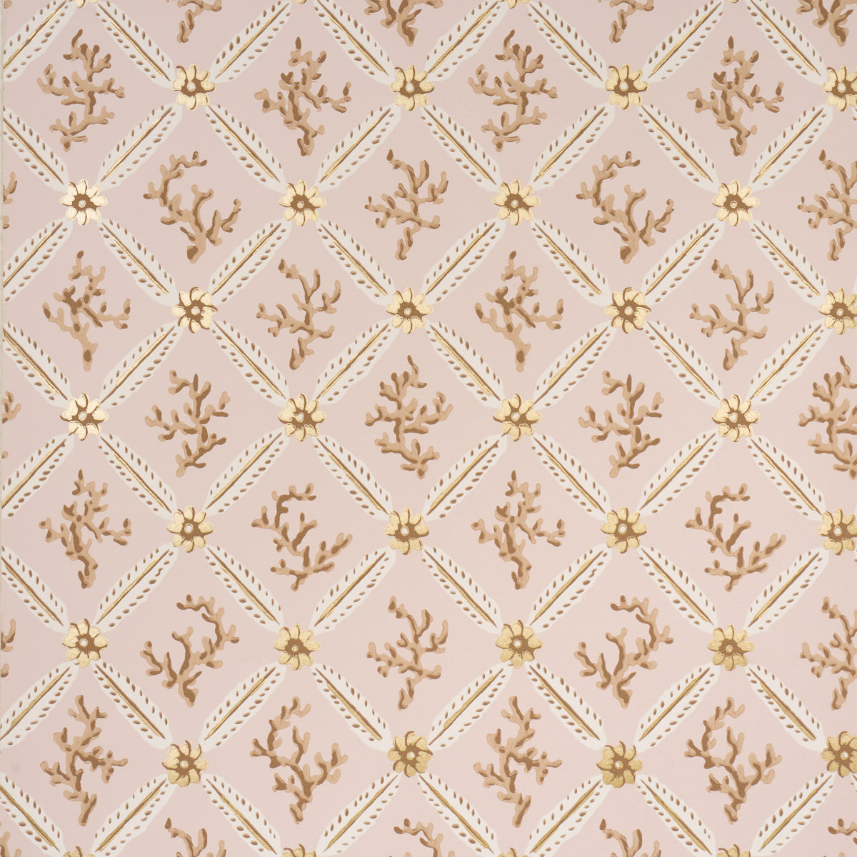 SCHUMACHER  TIMOTHY CORRIGAN CORAIL LEAF TRELLIS   BLUSH   - 5016642