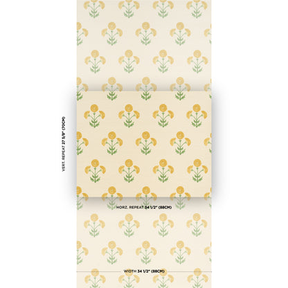 SCHUMACHER  PERENNIAL FAVORITES SARANDA FLOWER SISAL   MARIGOLD   - 5016670