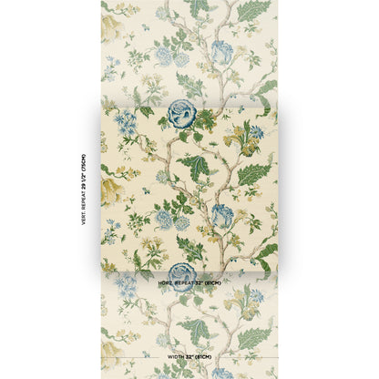 SCHUMACHER  PERENNIAL FAVORITES JOSEPHINE SISAL   PEACOCK   - 5016680