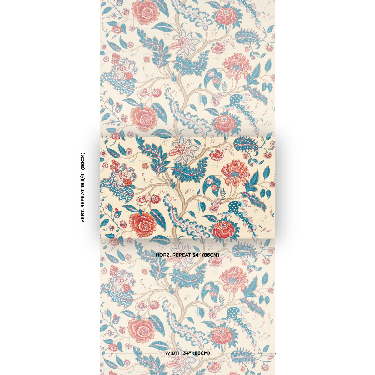 SCHUMACHER  PERENNIAL FAVORITES SINHALA SISAL   ROUGE , INDIGO   - 5016691