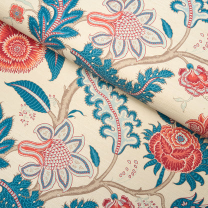 SCHUMACHER  PERENNIAL FAVORITES SINHALA SISAL   ROUGE , INDIGO   - 5016691