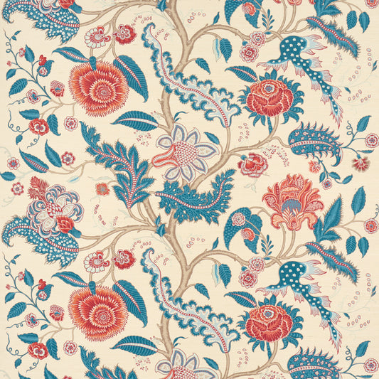 SCHUMACHER  PERENNIAL FAVORITES SINHALA SISAL   ROUGE , INDIGO   - 5016691