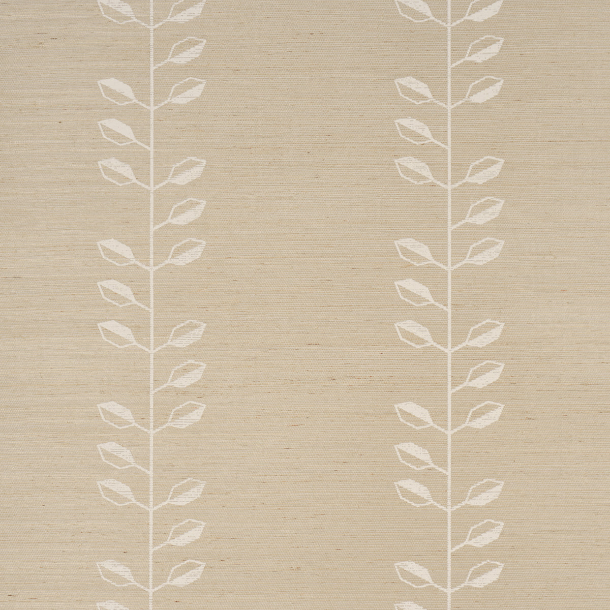SCHUMACHER  TEXTURED & WOVEN WALLCOVERINGS GEO LEAF SISAL   BONE , WHITE   - 5016700
