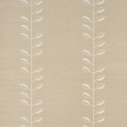 SCHUMACHER  TEXTURED & WOVEN WALLCOVERINGS GEO LEAF SISAL   BONE , WHITE   - 5016700