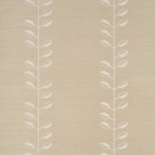 SCHUMACHER  TEXTURED & WOVEN WALLCOVERINGS GEO LEAF SISAL   BONE , WHITE   - 5016700
