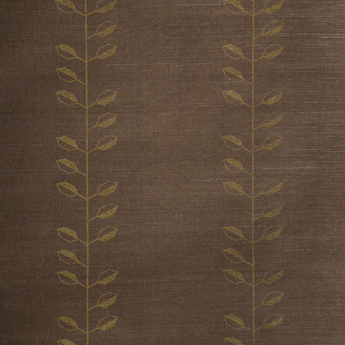 SCHUMACHER  PERENNIAL FAVORITES GEO LEAF SISAL   METALLIC GOLD , SEPIA   - 5016701