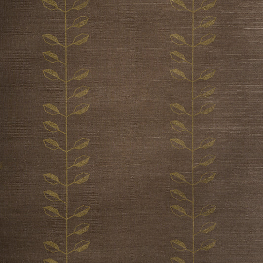 SCHUMACHER  PERENNIAL FAVORITES GEO LEAF SISAL   METALLIC GOLD , SEPIA   - 5016701
