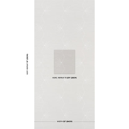 SCHUMACHER  TEXTURED & WOVEN WALLCOVERINGS ROY??RE STRIPE SISAL   DOVE   - 5016720