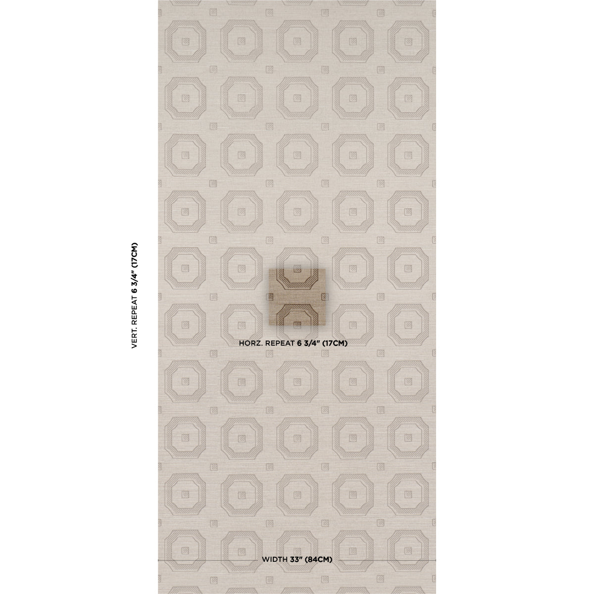 SCHUMACHER  PERENNIAL FAVORITES BEVELED FRAME SISAL   SEPIA   - 5016732