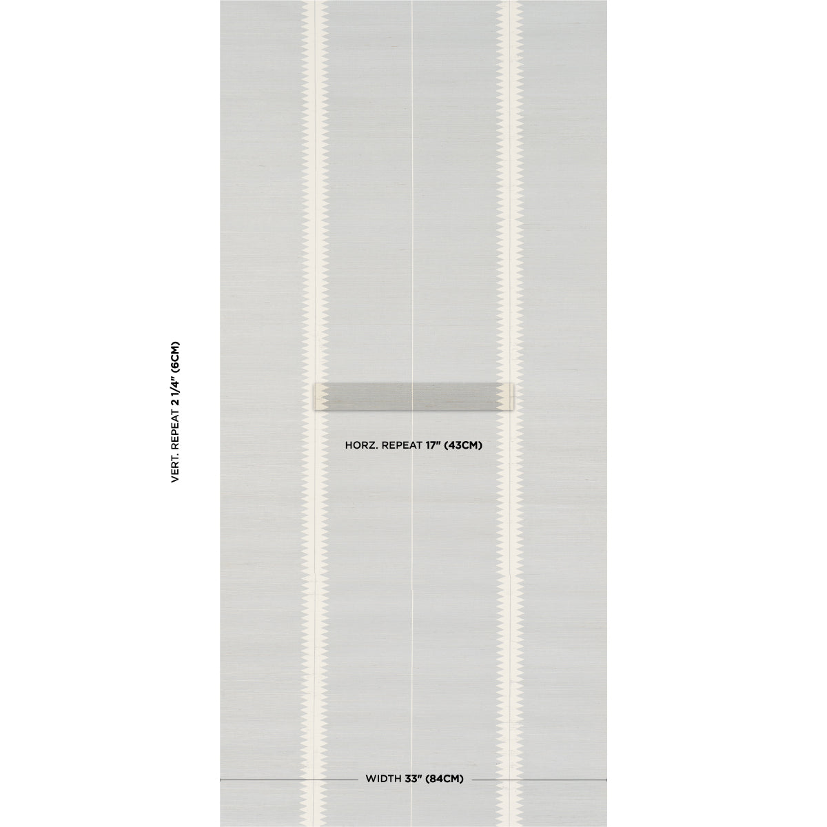 SCHUMACHER  TEXTURED & WOVEN WALLCOVERINGS BRISTLE STRIPE SISAL   MINERAL   - 5016740
