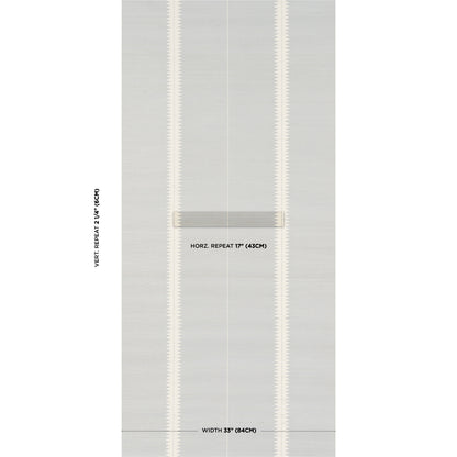 SCHUMACHER  TEXTURED & WOVEN WALLCOVERINGS BRISTLE STRIPE SISAL   MINERAL   - 5016740