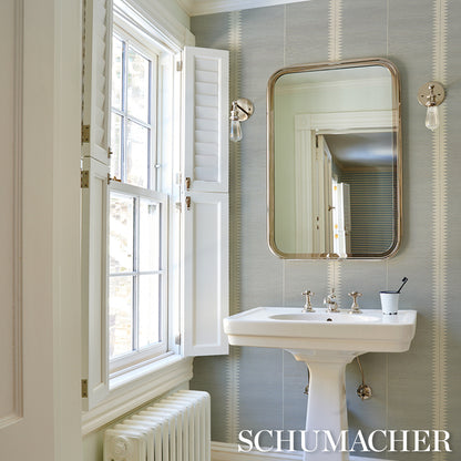 SCHUMACHER  TEXTURED & WOVEN WALLCOVERINGS BRISTLE STRIPE SISAL   MINERAL   - 5016740