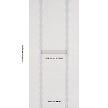 SCHUMACHER  TEXTURED & WOVEN WALLCOVERINGS BRISTLE STRIPE SISAL   DOVE   - 5016741