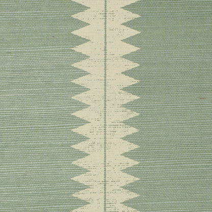 SCHUMACHER  TEXTURED & WOVEN WALLCOVERINGS BRISTLE STRIPE SISAL   SEAGLASS   - 5016742