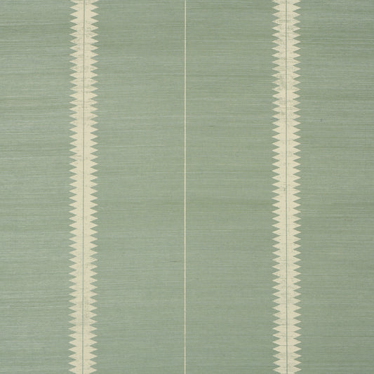 SCHUMACHER  TEXTURED & WOVEN WALLCOVERINGS BRISTLE STRIPE SISAL   SEAGLASS   - 5016742