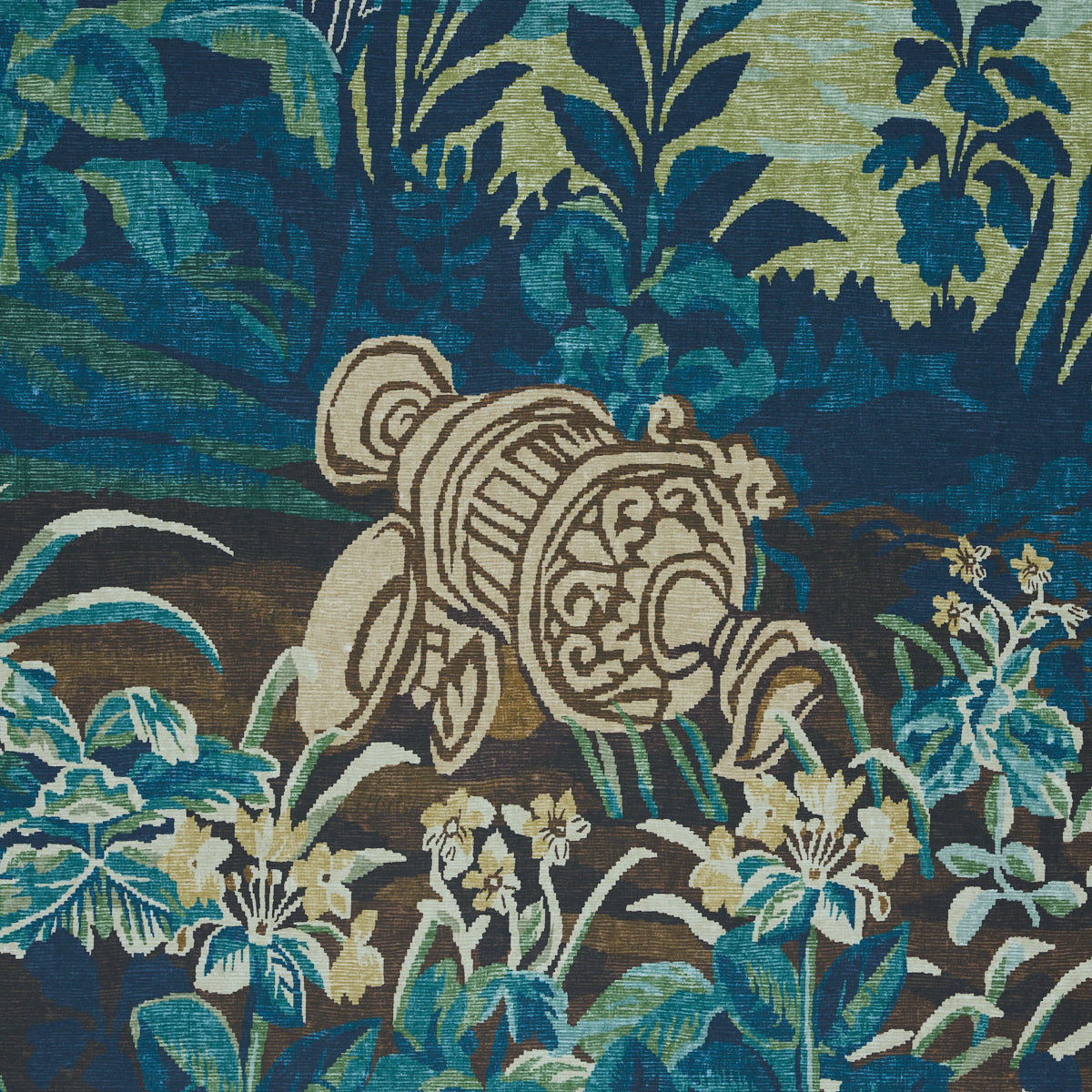 SCHUMACHER  JOHNSON HARTIG LA FOR??T 3 PANEL SET   AUTUMN GREEN FOREST   - 5016820