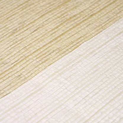Close-up of two-tone light wood plank with prominent diagonal grain pattern and smooth texture.