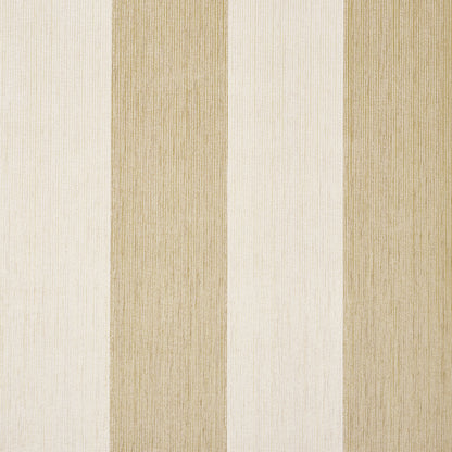 Vertical striped wallpaper in cream, beige and tan tones with a subtle textured weave.