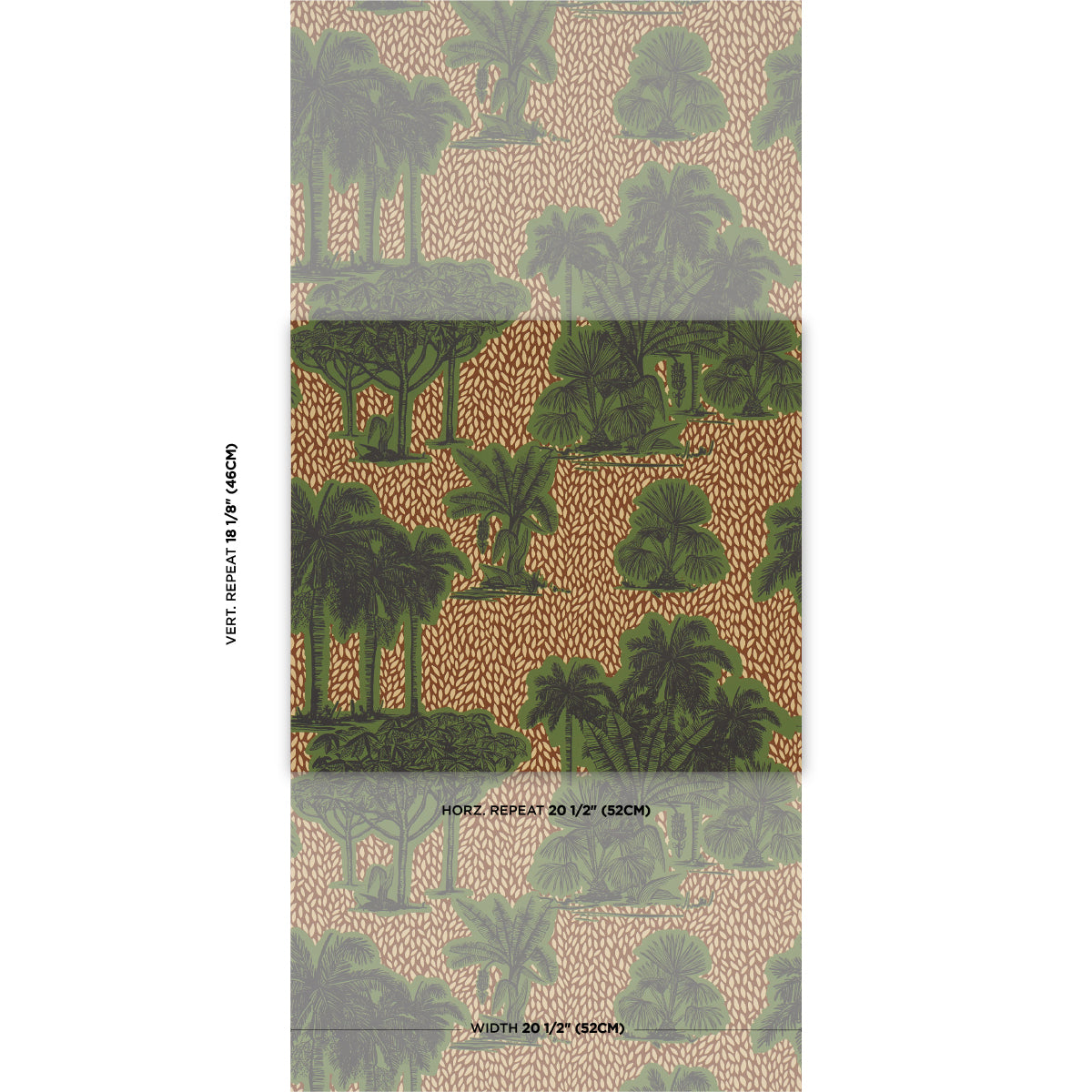 SCHUMACHER  JOHANNA ORTIZ TROPICAL SAFARI PRINT   ORINOCO VERDANT OASIS   - 5016920
