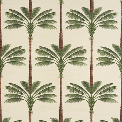 SCHUMACHER WALLCOVERING  JOHANNA ORTIZ A PALM IS A PALM SISAL   DAYLIGHT EVERGREEN   - 5016961