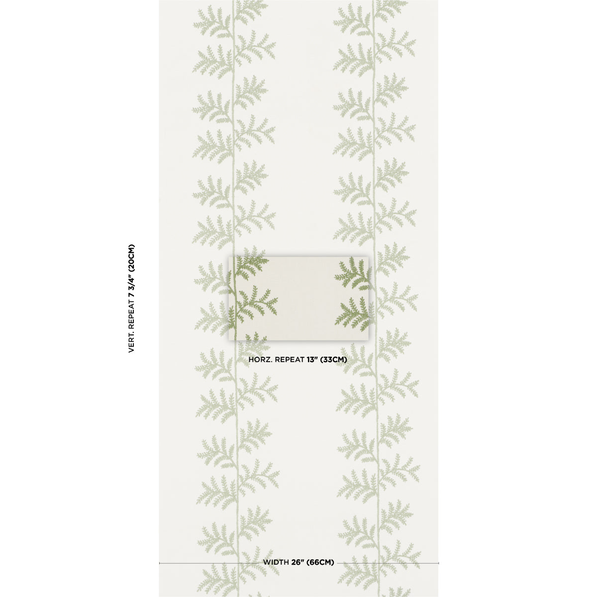 SCHUMACHER  NEW TRADITIONAL ELOISE EMBROIDERY WALLCOVERING   SAGE   - 5017100