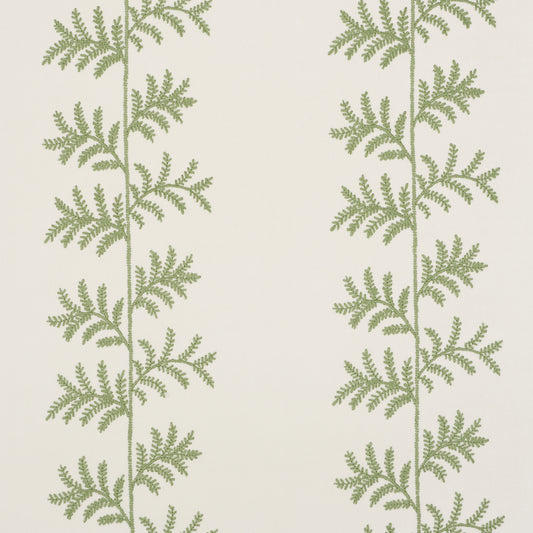SCHUMACHER  NEW TRADITIONAL ELOISE EMBROIDERY WALLCOVERING   SAGE   - 5017100