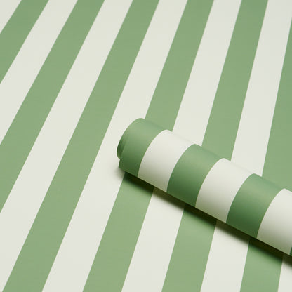 SCHUMACHER  PERENNIAL FAVORITES EMMA STRIPE   APPLE GREEN   - 5017216
