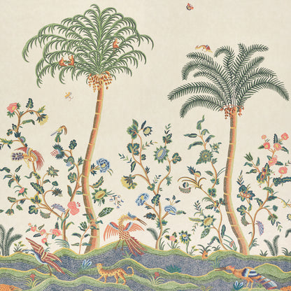 SCHUMACHER  WILLIAMSBURG SPOTSWOOD CREWEL 2 PANEL SET   MULTI   - 5017320