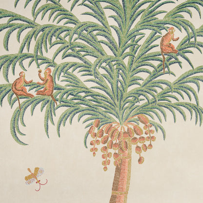 SCHUMACHER  WILLIAMSBURG SPOTSWOOD CREWEL 2 PANEL SET   MULTI   - 5017320