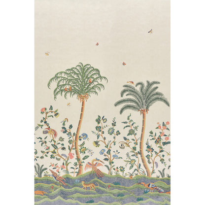 SCHUMACHER  WILLIAMSBURG SPOTSWOOD CREWEL 2 PANEL SET   MULTI   - 5017320