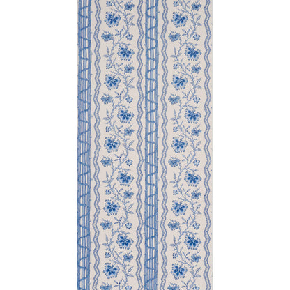 SCHUMACHER  WILLIAMSBURG PARVATI FLORAL STRIPE   DELFT   - 5017332
