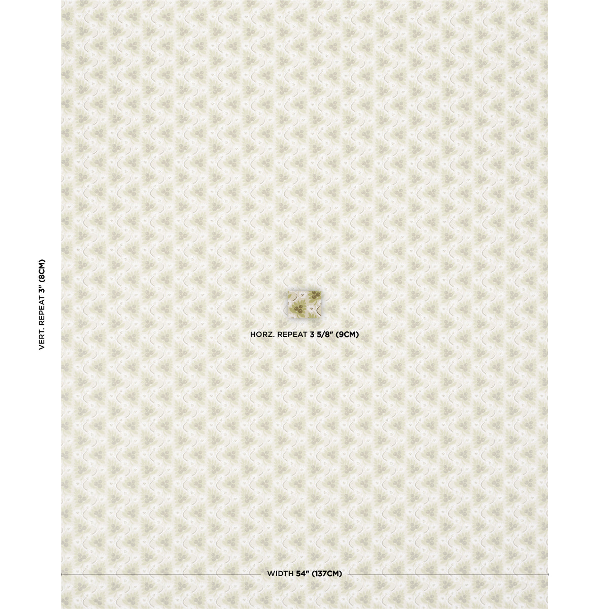 SCHUMACHER  WILLIAMSBURG CUSTIS ORCHARD   LEAF   - 5017341