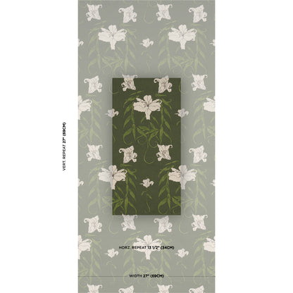 SCHUMACHER  BACKDROP LADY LILITH   OLIVE   - 5017380