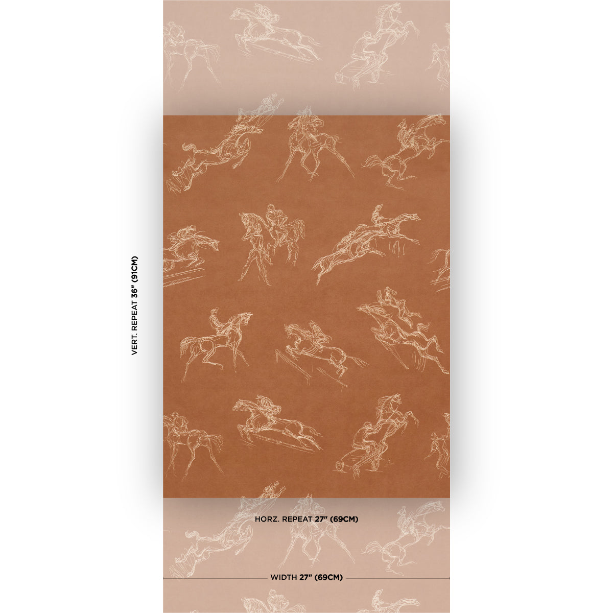 SCHUMACHER  BACKDROP TANBARK   Earthy Brown   - 5017390
