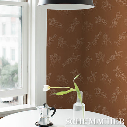 SCHUMACHER  BACKDROP TANBARK   Earthy Brown   - 5017390