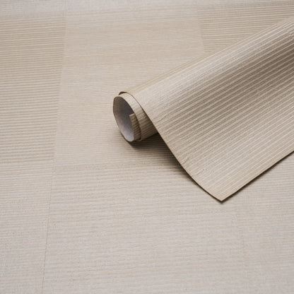 SCHUMACHER  PATTERSON FLYNN QUINTON OFFSET RIB WALLCOVERING   Platinum   - 5017410