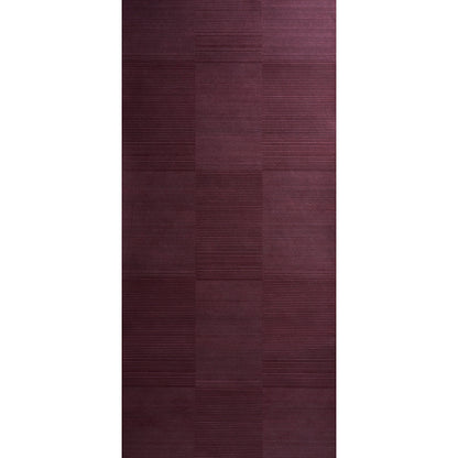SCHUMACHER  PATTERSON FLYNN QUINTON OFFSET RIB WALLCOVERING   Oxblood   - 5017411