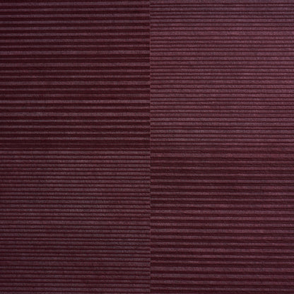 SCHUMACHER  PATTERSON FLYNN QUINTON OFFSET RIB WALLCOVERING   Oxblood   - 5017411