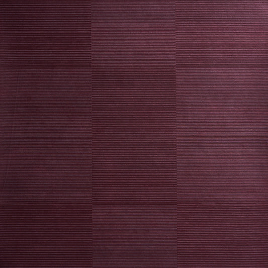 SCHUMACHER  PATTERSON FLYNN QUINTON OFFSET RIB WALLCOVERING   Oxblood   - 5017411